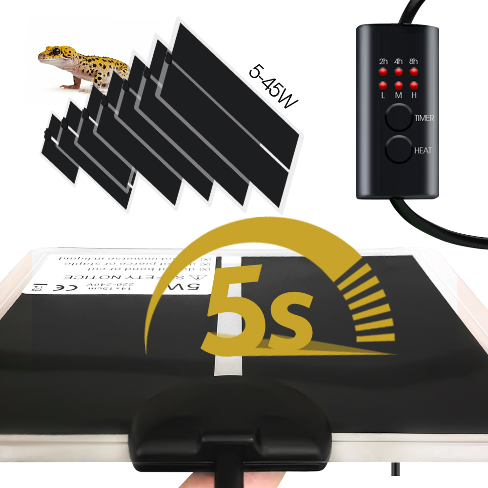 Heat Mat Seedling - Eu Plug 5-20W Reptielen Instelbare Temperatuur
